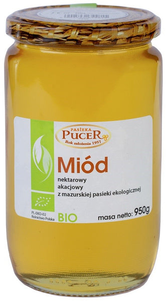 Miód akacjowy 950 g - Pasieka Pucer (EKO)