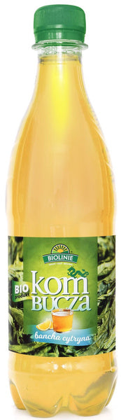 Kombucha herbata zielona z cytryną 500 ml - Bio Linie (EKO)